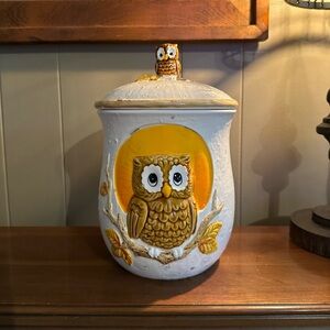 Sears Roebuck Vintage Owl 1983 Canister made in Japan